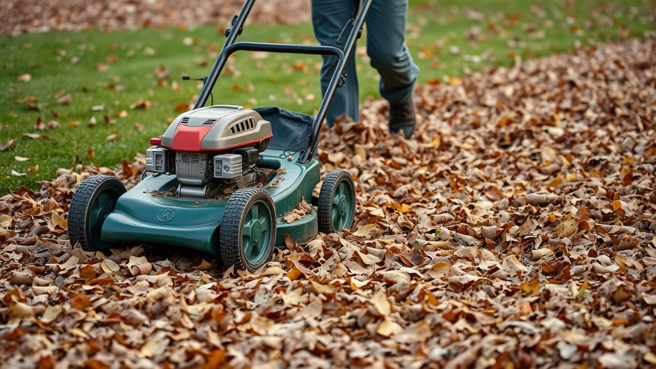 mulching leaves a smarter eco friendly alternative to manual leaf cleanup