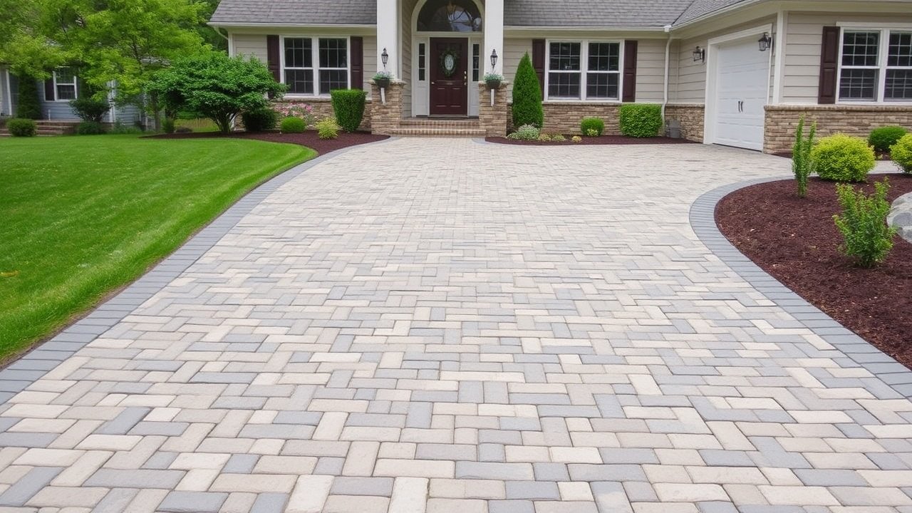 driveway pavers boost curb appeal transform your summerlin south homes first impression
